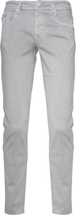 Sartoria Tramarossa Katoenen broek met rits - Grijs