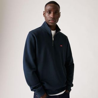 Levi's Original Housemark Quarter Zip Pullover - Mens - XS - Blue