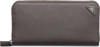 Prada Portafoglio con zip a giro - Grigio
