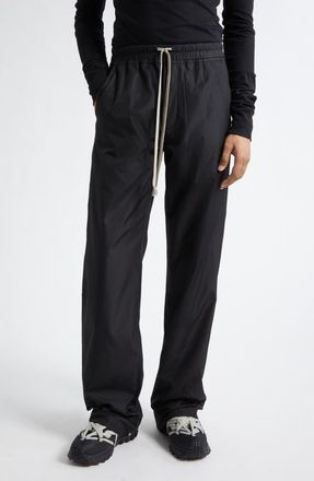Moncler x Rick Owens Straight Leg Taffeta Pants in Black at Nordstrom, Size Medium