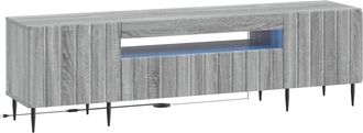 vidaXL Mueble De Tv Led Sonoma Gris Madera De Ingenier&iacute;a Vidaxl