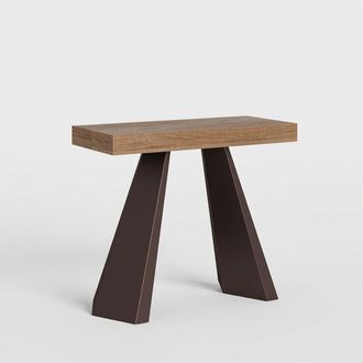 Itamoby Mesa Consola Extensible En Madera 90x40-300cm Diamante Premium Oak