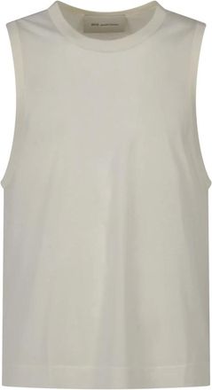 Ami Sleeveless Tops, male, White, Size: M Classic Fit Tank Top with Ami de Coeur Patch
