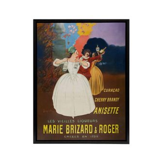 Artery8 The Old Liqueurs Vintage Advert Framed Canvas Wall Art Print Cappiello | Size: W24 x H32