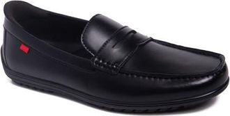 Marc Joseph New York John Street Hands Free Technology Leather Penny Loafer in Black Napa Leather at Nordstrom, Size 11.5