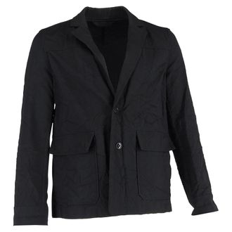 Acne Studios Workwear Tailored Jacket In Black Cotton