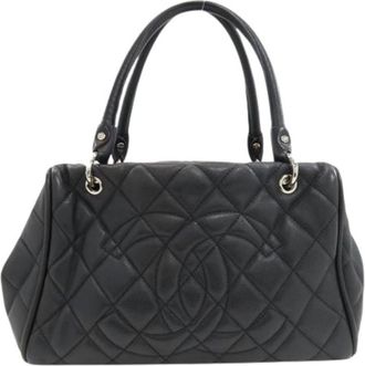 Chanel Pre-owned Matelasse Tote bag - Dames - Pre-owned - Zwart - Maat: ONE Size Leer