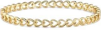 Devata Open Heart Bangle Bracelet in Gold at Nordstrom Rack, Size Medium