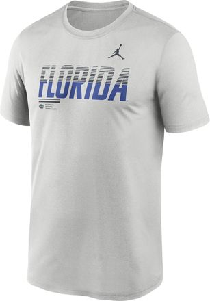 Nike Mens Florida Sideline Legend Jordan Brand Dri-FIT College T-Shirt in Grey | 0JTI0BBUFN-7SB