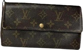 Louis Vuitton Pre-owned Leren Portemonnee - Dames - Vintage Accessoires - Bruin - ONE Size - Leer - Vintage