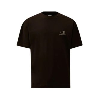 C.P. Company T-Shirts, male, Black, Size: XS Printed Graphics T-shirt