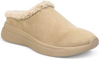 Aerosoles Flory Faux Shearling Slipper in Stone Suede Shearling at Nordstrom, Size 7.5