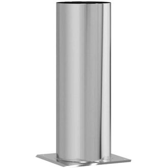 vidaXL Extensi&oacute;n De Cabeza De Chimenea Plateado 29 X 29 X 50 Cm Vidaxl