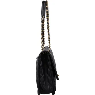 Chanel Maxi Lambskin Flap Bag - Black
