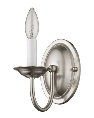 Livex Lighting Livex Home Basics 1-Light Brushed Nickel Wall Sconce