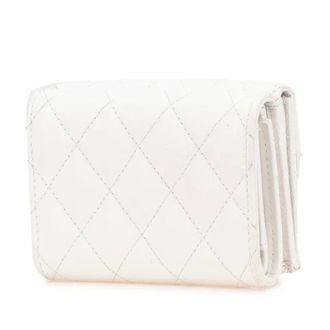 Chanel Pre-owned Wallets, female, White, Size: ONE SIZE Pre-owned Leather Wallet