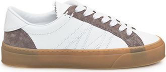 Moncler White Lace-up Sneakers
