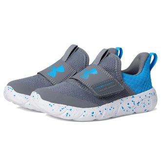Under Armour Flash Speckle 3026707-024 KidsTitan Gray Walking Shoes RHS8056