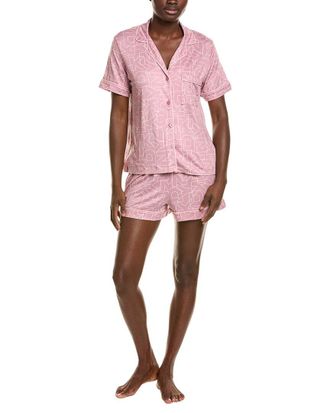 DKNY 2pc Short Sleeve Top & Boxer Sleep Set