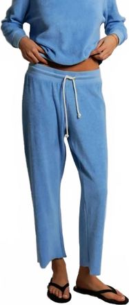 perfectwhitetee Eliana Loop Terry Pant In Blue