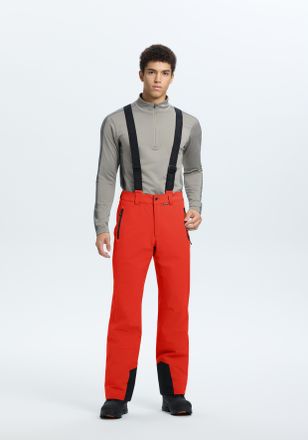 Icepeak Skihose ICEPEAK ICEPEAK FREIBERG, Gr. 46, N-Gr, coral, rot, Obermaterial: 94% Polyester, 6% Elasthan. Futter: 94% Polyester, 6% Elasthan. Wattierung: 