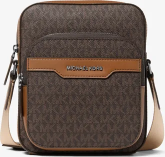 Michael Kors Hudson Mini Signature Logo Flight Bag