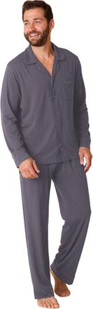 The Cats Pajamas Pima Knit Simple Set Stripes Dots in Heavenly Blue at Nordstrom, Size Small