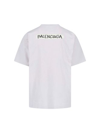 Balenciaga Mens T-Shirts And Polos White Cotton