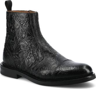 Taft Mens Lewis Side-zip Boot in Black Floral at Nordstrom, Size 10.5