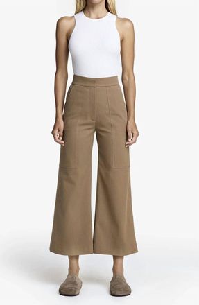 Smythe Utility Culotte Pants In Burlap