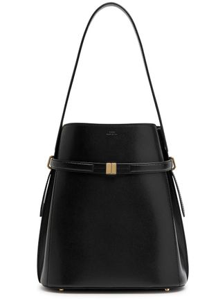 Toteme Belted Leather Bucket bag - Black - One Size