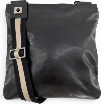 Bally Leather Canvas Shoulder Bag (Pre-Owned)