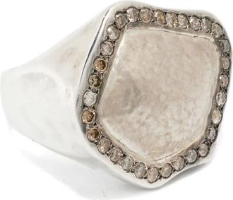 Rosa Maria Anello Caracass in argento sterling con diamanti