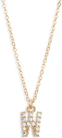 Set & Stones Gemma Initial Necklace in Gold /W at Nordstrom