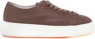 Santoni Cleanic Sneaker - female - Santoni - Sneakers - Brown - 4 1/2 UK - Shoes