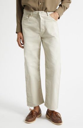 Visvim Fluxus 01 Corduroy Wide Leg Pants in Ivory at Nordstrom, Size 4
