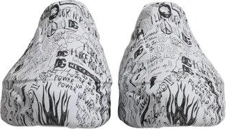 Dolce & Gabbana White Black Graffiti Daymaster Sneakers Mens Shoes