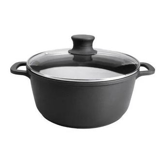 Lacor Olla Lacor Aluminio Negro 28 Cm 7 Litros
