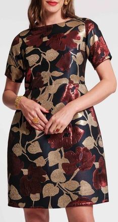 Frances Valentine Michelle Mini Dress in Navy/gold/multi at Nordstrom, Size X-Small