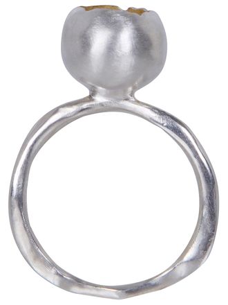 Rosa Maria Minoo 3 S Sm Gy Yellow Gold Plated Ring