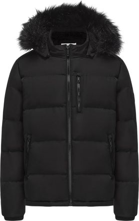 SoulCal&Co SoulCal Heren-pufferjack van gerecycled polyester met bubbelpatroon (Zwart)