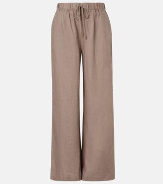Heidi Klein Zakynthos linen wide-leg pants