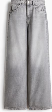 H&M Wide Ultra High Jeans - Grau