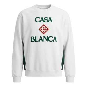 Casablanca Sudadera con Logo - Sweatshirts & Hoodies - Hombre - Blanco - 2XL