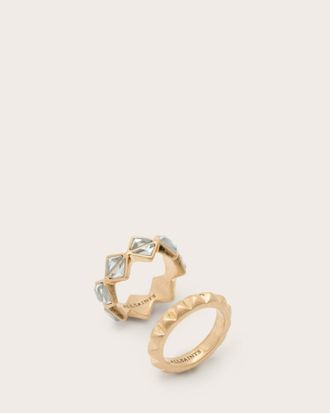 AllSaints Elora Mixed Ring Set