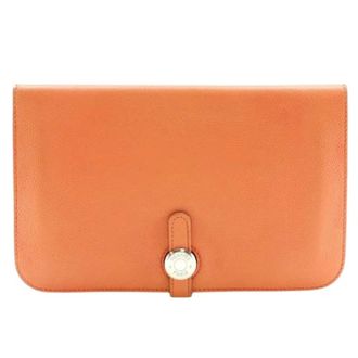 Herm&egrave;s Pre-owned Wallets, female, Pink, Size: ONE SIZE Pre-owned Dogon Duo Combined Wallet