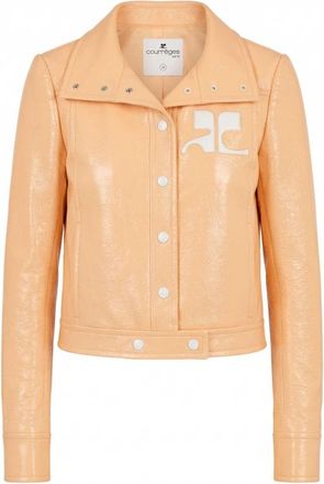 Courr&egrave;ges Reedition Vinyl Jacket - Dames - Zomerjassen - Oranje - XS - Katoen - Jassen