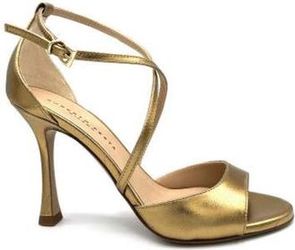 Roberto Festa Milano Antiek Gouden Leren Sandaal - Dames - Sandalen met hakken - Geel - 38 EU - Leer - Schoenen