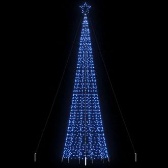 vidaXL &Aacute;rbol De Navidad Led Con Estacas 1534 Leds Azul 500 Cm