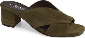 Cordani Ilene Slide Sandal in Military Suede at Nordstrom, Size 40